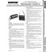 Shure FP31 Microphone manual cover