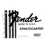 Fender Stratocaster 1980 Guitar manual cover