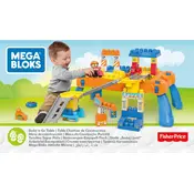 Mega Bloks Mattel Build n Go Table DPY52 Construction Set manual cover