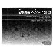 Yamaha AX-430 Amplifier manual cover