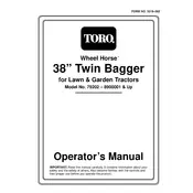 Toro Wheel Horse 38-inch 79202 Bagger manual cover