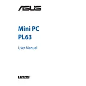 ASUS Mini PC PL63 Computer manual cover