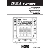 KORG KAOSS PAD KP3 Plus Sound Pad manual cover