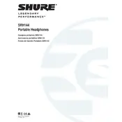 Shure SRH144 Headphones manual cover