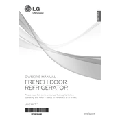 LG LFX29927SB Refrigerator manual cover