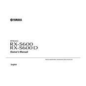 Yamaha RX-S600 Receiver