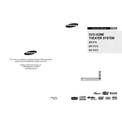 Samsung HT-TX72 Home Theater System manual cover