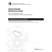 Poulan Pro PR521 Snow Engine manual cover