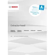 Bosch Series 4 DFR067A52 Hood manual cover