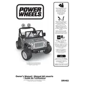 Power Wheels Mattel Jeep Wrangler Teenage Mutant Ninja Turtles DRH62 Toy manual cover