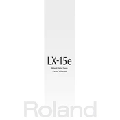 Roland LX-15e manual cover