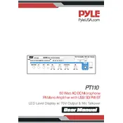 Pyle PT110 Microphone manual cover