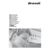 Brandt WFA1047E Washing Machine manual cover