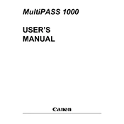 Canon MultiPASS 1000 manual cover