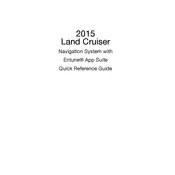 Toyota Land Cruiser Navigation with Entune 2015 SUV manual cover