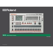 Roland TR-707 manual cover