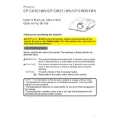 Hitachi CP-CW251WN Projector manual cover