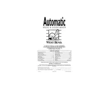 West Bend L5234 41090 Breadmaker manual cover