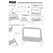 RCA RPJ123 Projector Screen manual cover