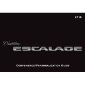 Cadillac Escalade 2016 manual cover