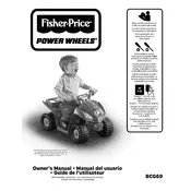 Power Wheels Mattel Lil Quad Jake BCG69 Toy manual cover