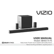 Vizio SB46514-F6 TV manual cover