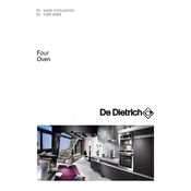 De Dietrich DOP942B Oven manual cover