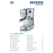 Severin KA 5995 Espresso Machine manual cover