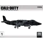 Mega Bloks Mattel Call of Duty Combat Fighter CNG86 Construction Set manual cover