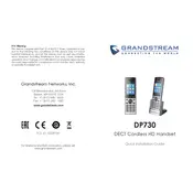 Grandstream DP730 Handset manual cover