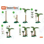 Mega Construx Mattel Inventions Tropical Building Set Booster FWP17 Construction Set manual cover