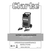 Clarke 6261500 WBC180 Battery Charger-Starter manual cover