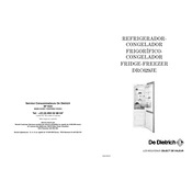 De Dietrich DRC629JE Refrigerator manual cover