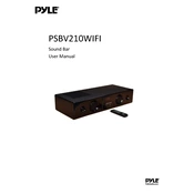 Pyle PSBV210WIFI Soundbar manual cover