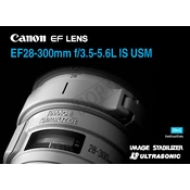 Canon Ultrasonic EF28-300mm f 3.5-5.6L IS USM manual cover