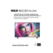 RCA Scenium SRC5535-UHD TV manual cover