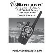 Midland GXT740 X-tra Talk manual cover