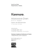 Kenmore 70712 111.70712810 Microwave manual cover