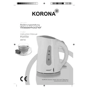 Korona 20110 Kettle manual cover