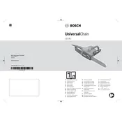 Bosch UniversalChain 40 Saw manual cover