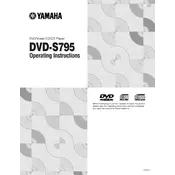 Yamaha DVD-S795 Disc Player manual cover