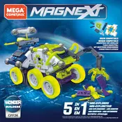 Mega Construx Mattel Inventions Magnext 5-in-1 Mag-Explorers GFF26 Construction Set manual cover