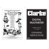 Clarke 4500055 CDM35 Digital Multimeter manual cover