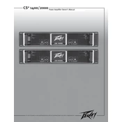 Peavey CS 1400 Amplifier manual cover