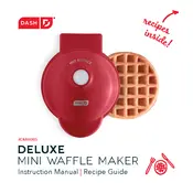 Dash DMW005 Deluxe Mini Waffle Maker manual cover