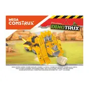 Mega Construx Mattel Dinotrux Rock Dozin Dozer DXW45 Construction Set manual cover