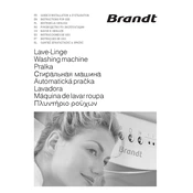 Brandt WTC0833E Washing Machine manual cover