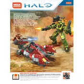 Mega Construx Mattel Halo Banished Marauder Strike FVK35 Construction Set manual cover