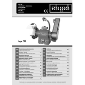 Scheppach BGS 700 4903303901 Angle Grinder manual cover