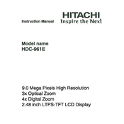 Hitachi HDC-961E manual cover